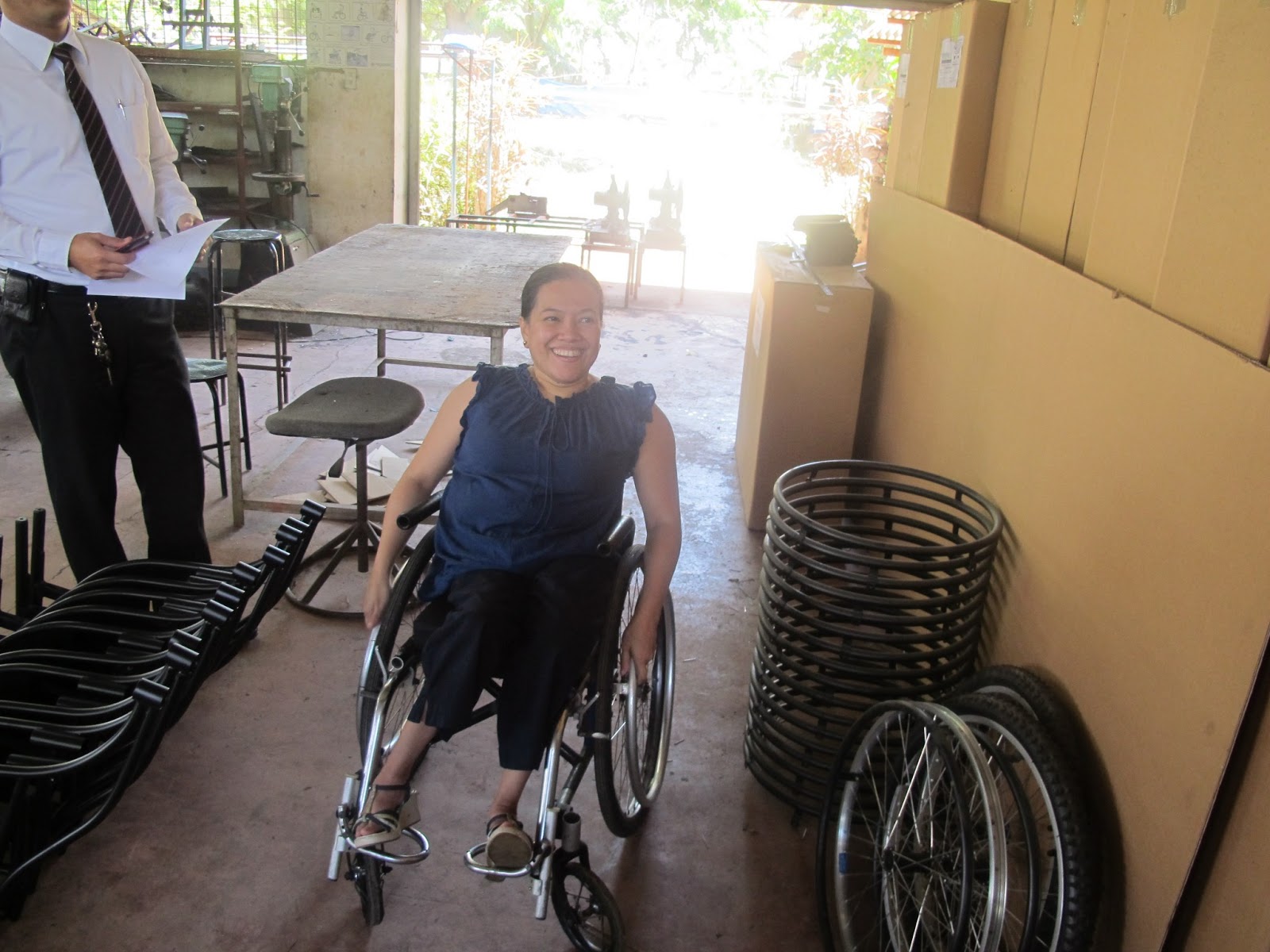 Our Philippine Mission VISIT TO WHEELCHAIR FACTORY FREEDOM TECHNILOGIES