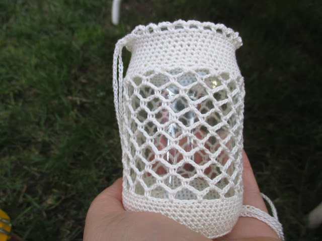 DIY haken/crochet: sfeerlichtjes voor in de tuin versie 2/garden candle lights version 2