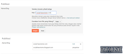 Tambah Link Subdomain Tambah Link Subdomain