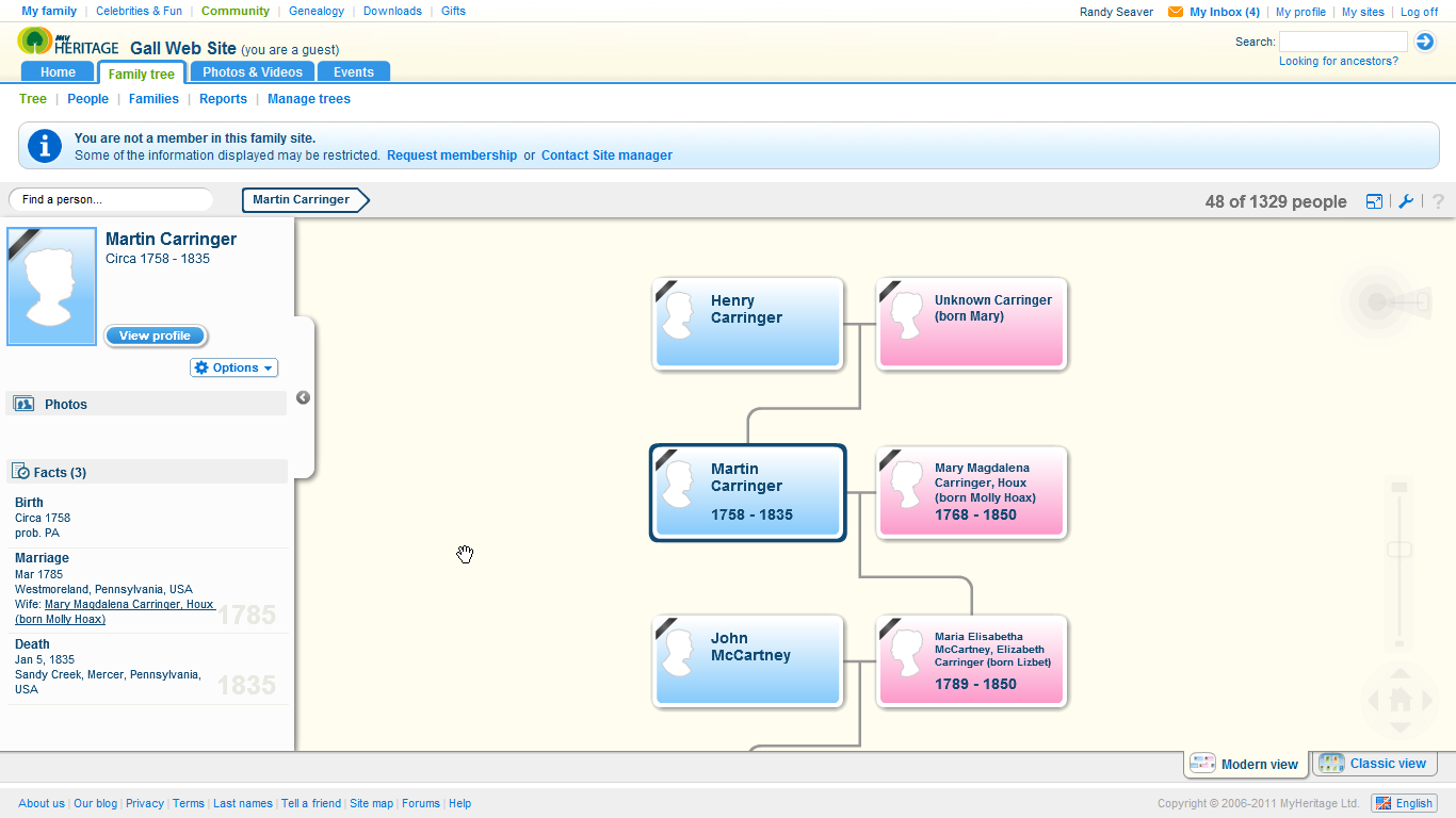 GeneaMusings Finding Common Ancestors in the MyHeritage Family Tree