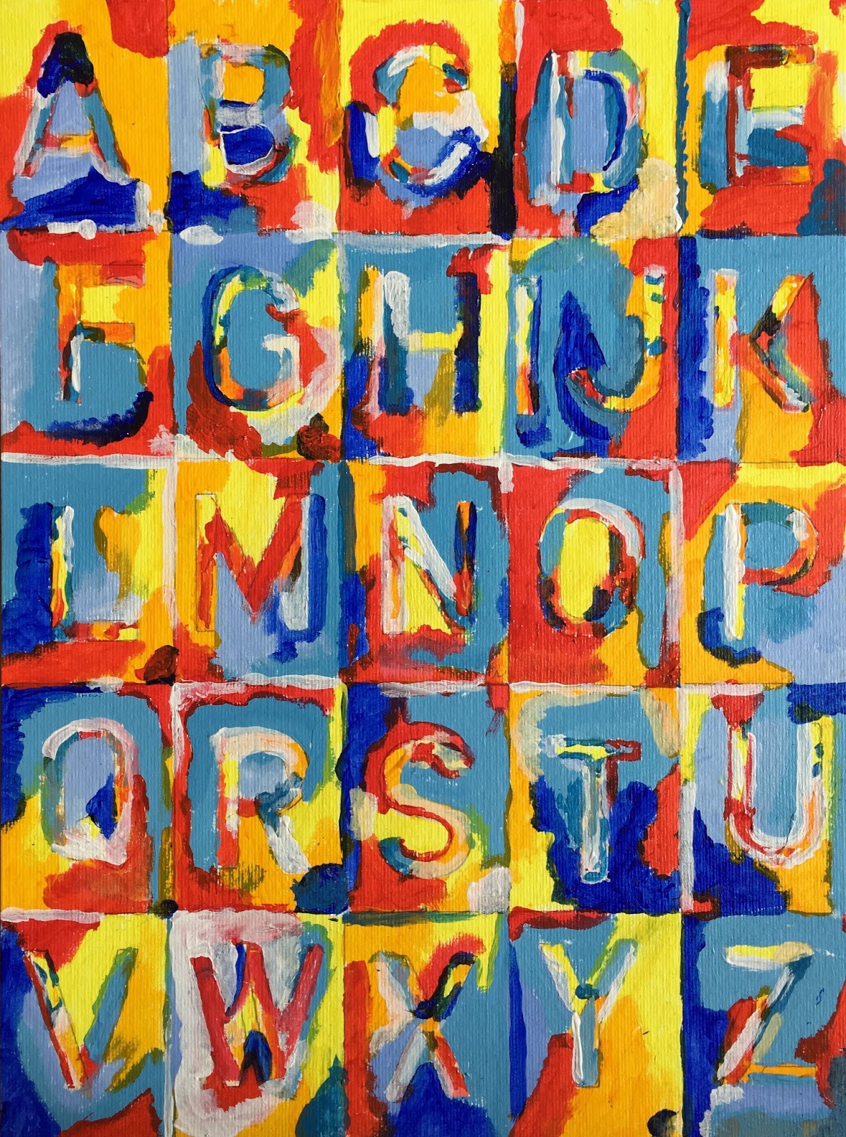Art Room Britt Jasper Johns Letters