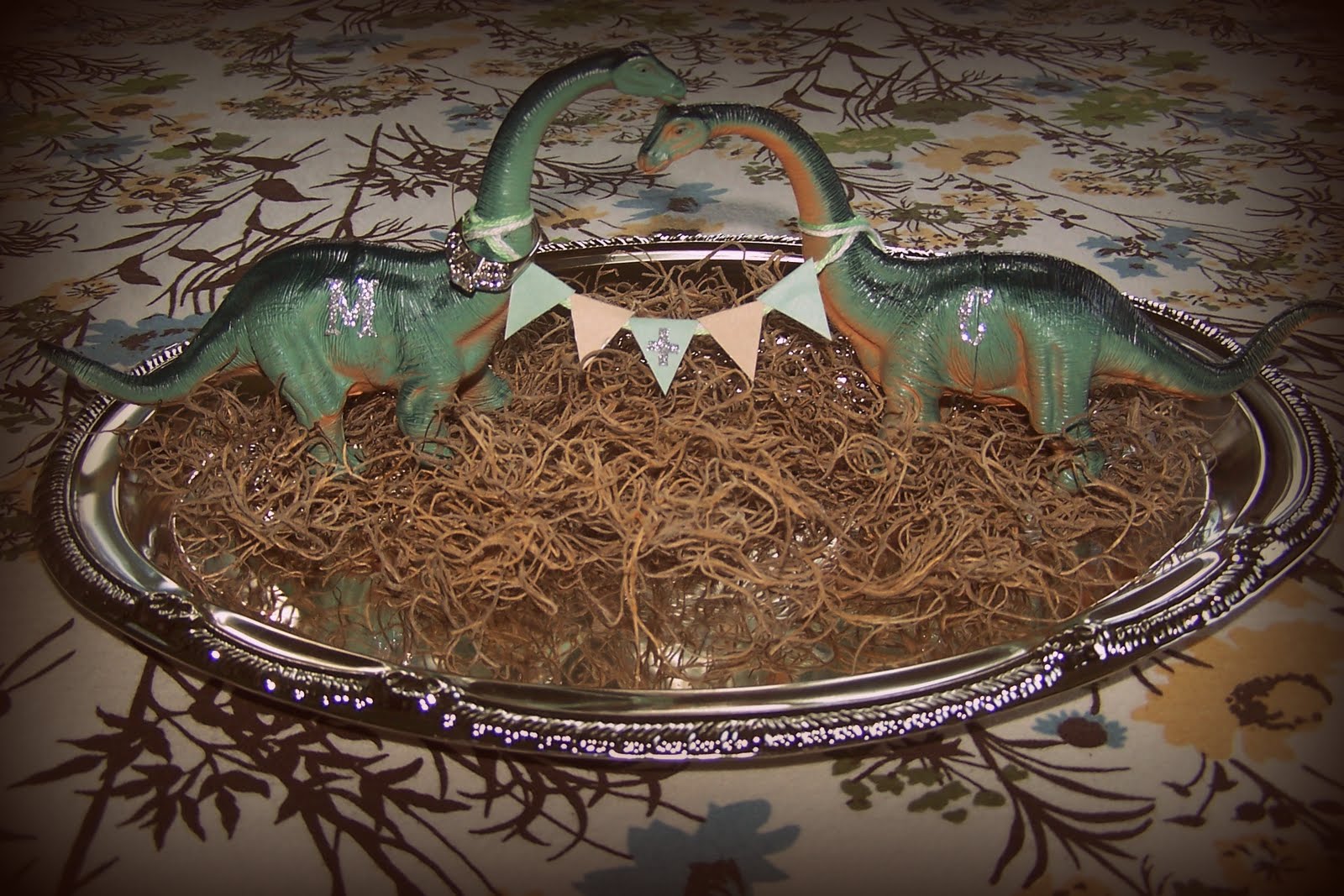 *my house is cuter than yours* dinosaur wedding piece doohickey