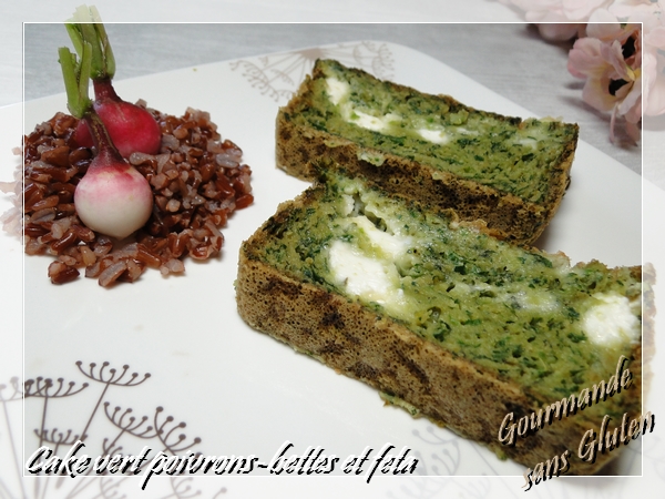 Cake vert poivrons bettes et feta