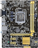 A Asus H81M-A, uma das placa mais comuns, não é ruim, mais não é feita para desempenho. Asus H81M-A