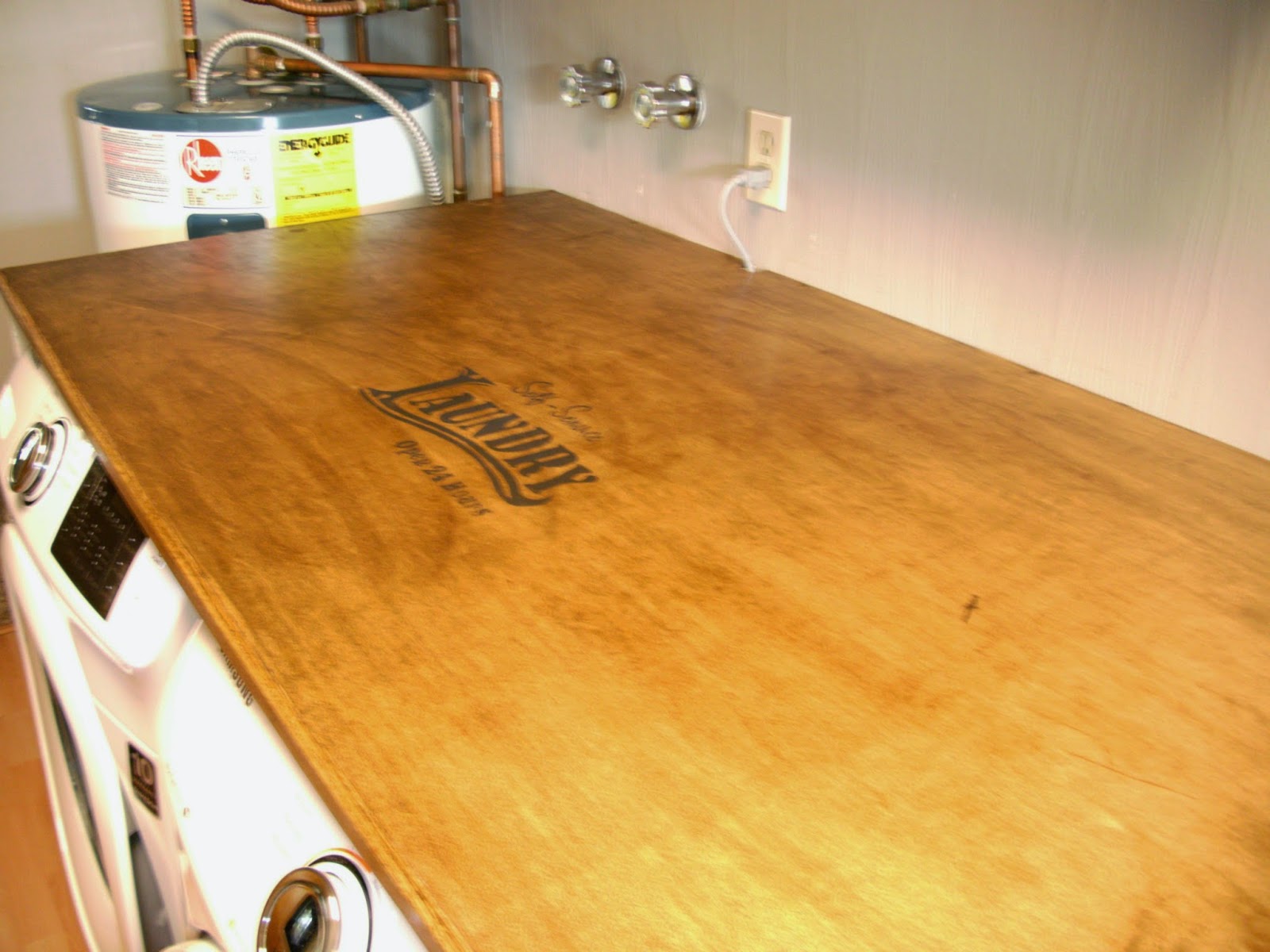 Laundry Room Redo DIY Laundry Folding Table Little Vintage Cottage