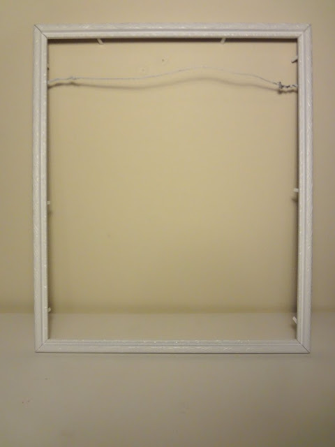 picture frame with wire backing