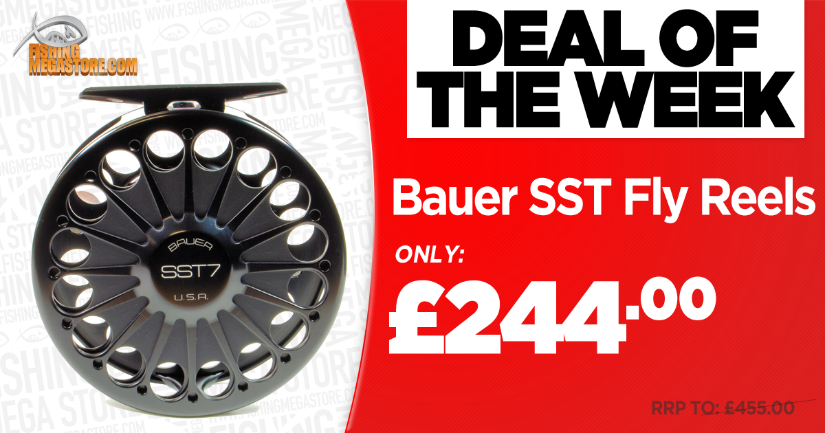 Super Savings This Week on the Bauer SST Jet Black Fly Reels