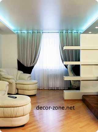 stretch ceiling lighting, ceiling designs for living room