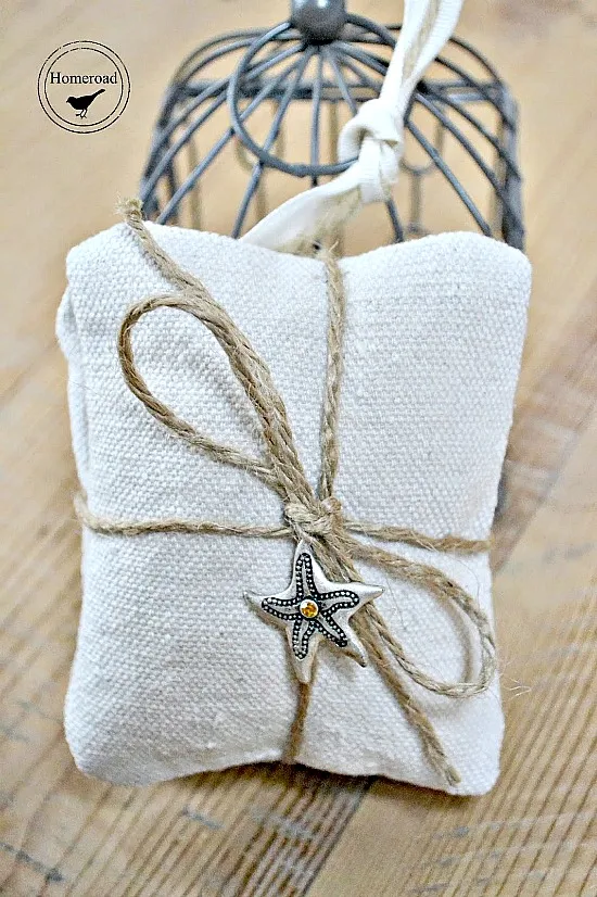 Lavender sachet bundles for Mother's Day with starfish charm