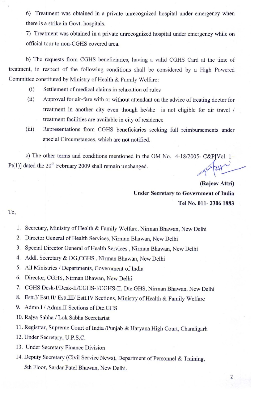 Confederation Of Central Government Employees & Workers Relaxation of