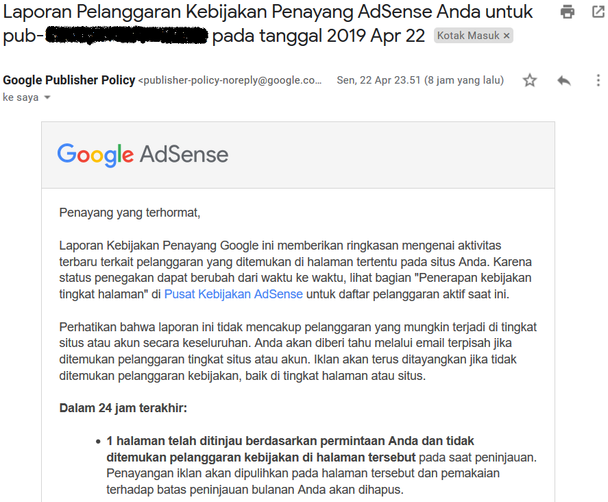 Mengatasi Blog yang Melanggar Kebijakan AdSense: Panduan Lengkap untuk Pemulihan Akun