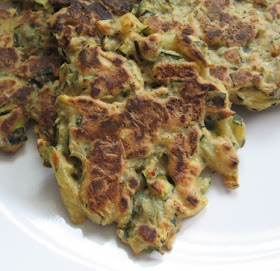 Zucchini-chickpea pancakes