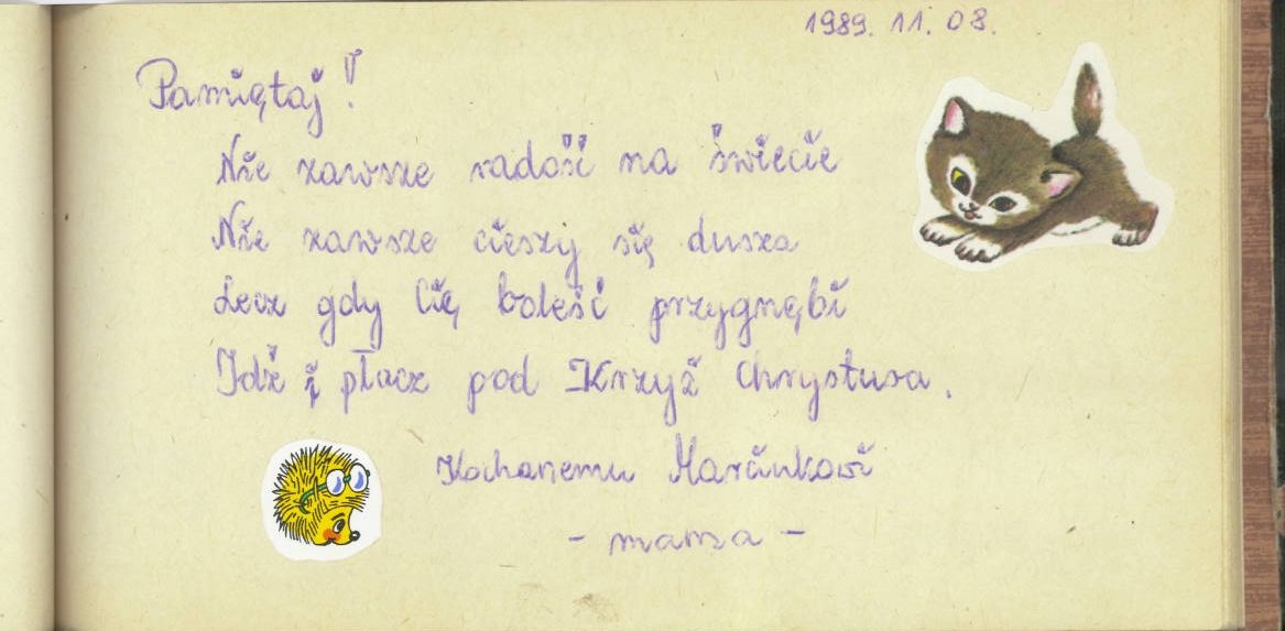 Wierszyki Do Pamiętnika Na Pierwszą Stronę Moja wiara