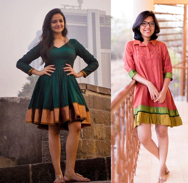 34 Old saree to dress ideas | designer dresses indian, kurta designs women,  indian gowns dresses