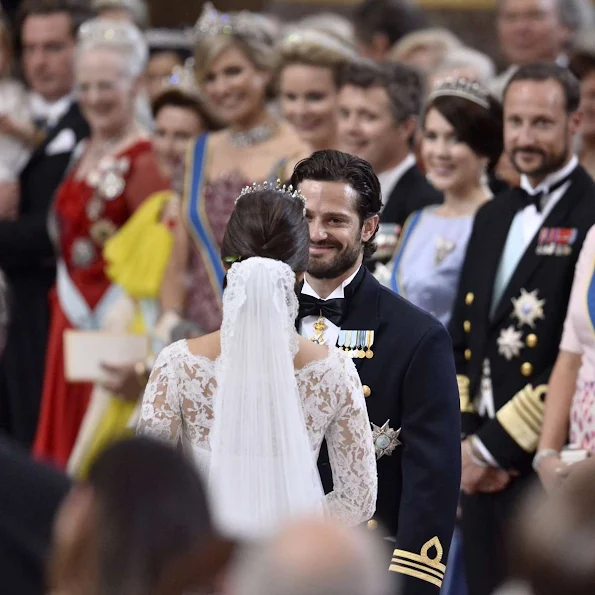 Crown Princess Victoria, Prince Daniel, Princess Madeleine, Chris O'Neil and Princess Leonore, Crown Prince Frederik and Crown Princess Mary of Denmark, Queen Mathilde of Belgium, Queen Margrethe of Denmark, Queen Maxima of the Netherlands, Sophia, Countess of Wessex, Queen Margrethe of Denmark, Queen Sonja of Norway Crown Prince Haakon and Crown Princess Mette -Marit, Prince Joachim and Princess Marie, Princess Hisako Takamado, Princess Estelle 