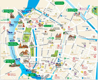 Mapa de Bangkok. Mapa de Bangkok.