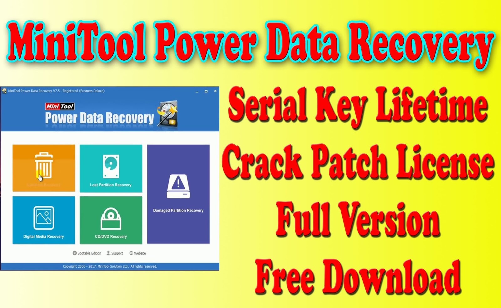 Download EaseUS hard disk data recovery software for free with serial key