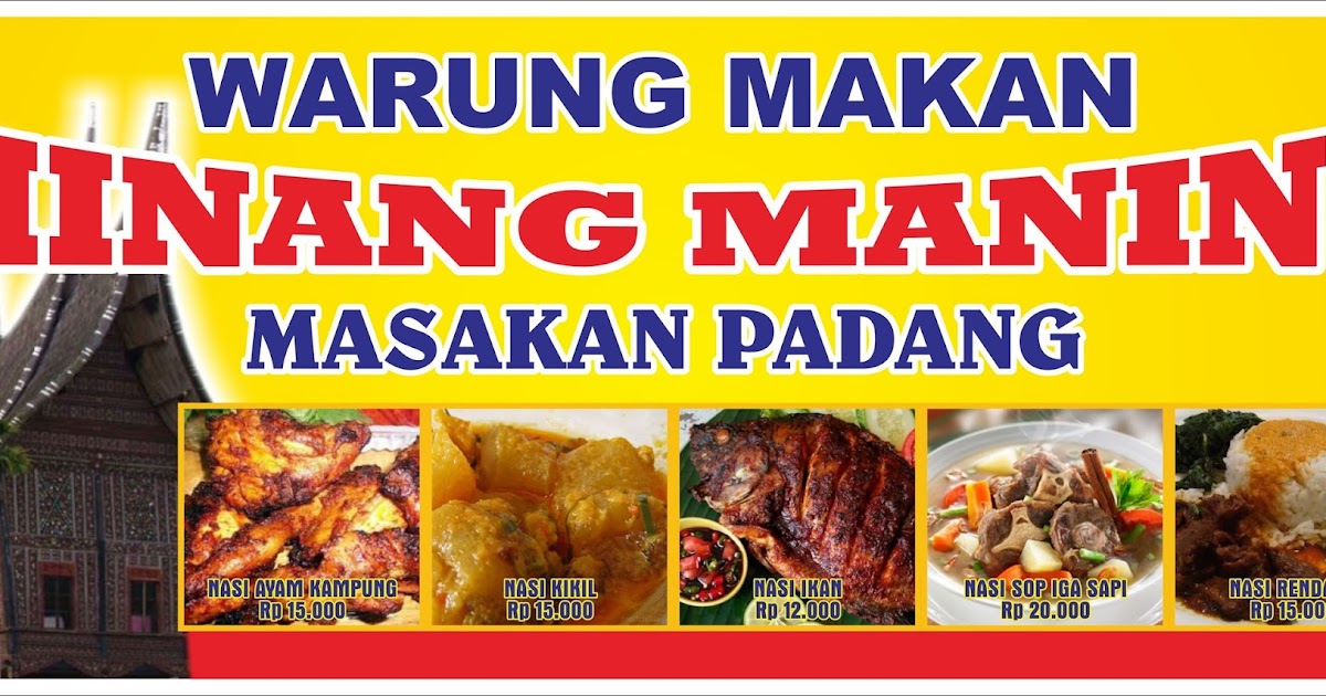 contoh banner rumah makan padang
