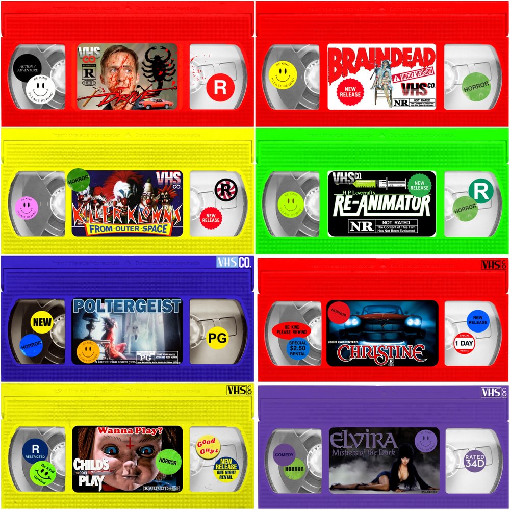 The Horrors Of Halloween Horror Vhs Stickers By Vinyl
