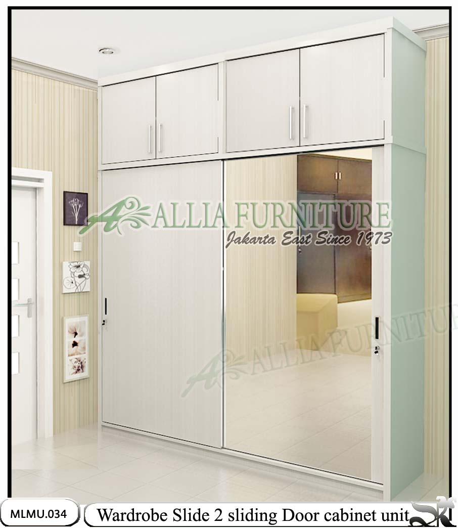  Lemari baju minimalis cabinet unit Slide Allia Furniture