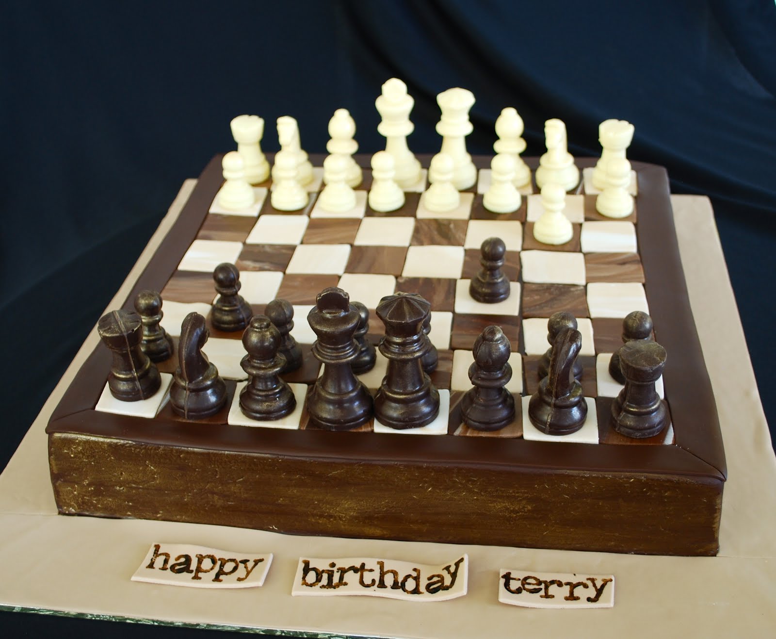 The Beehive Chess Board Cake