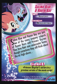 My Little Pony Salina Blue & Haven Bay MLP the Movie Trading Card