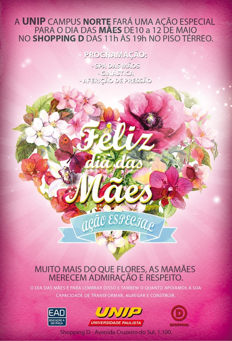 Shopping D recebe feira de profissões e ação especial para o Dia das Mães Shopping D recebe feira de profissões e ação especial para o Dia das Mães
