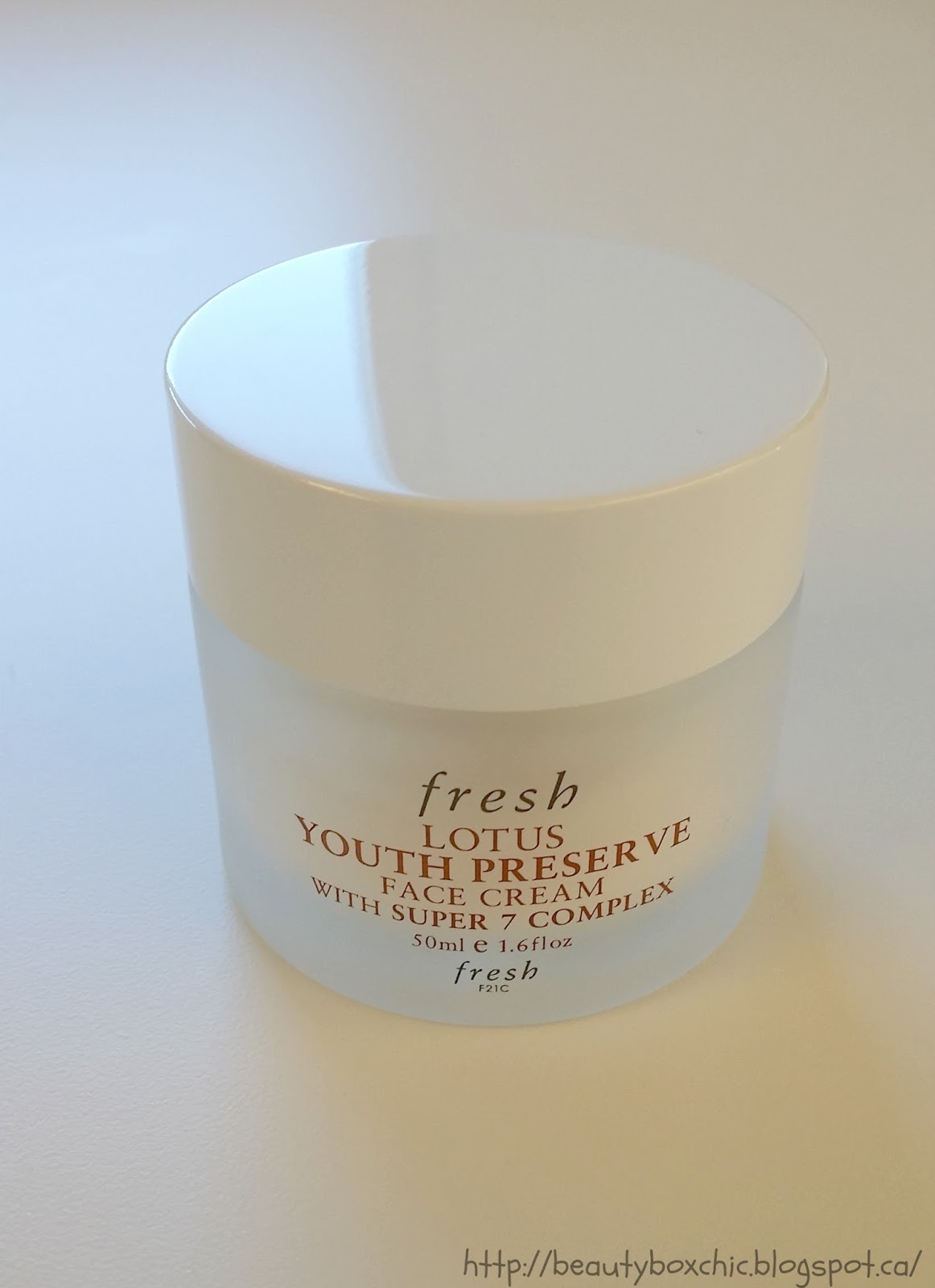 Beauty Box Chic Fresh Lotus Youth Preserve Face Cream, Impression + Thoughts