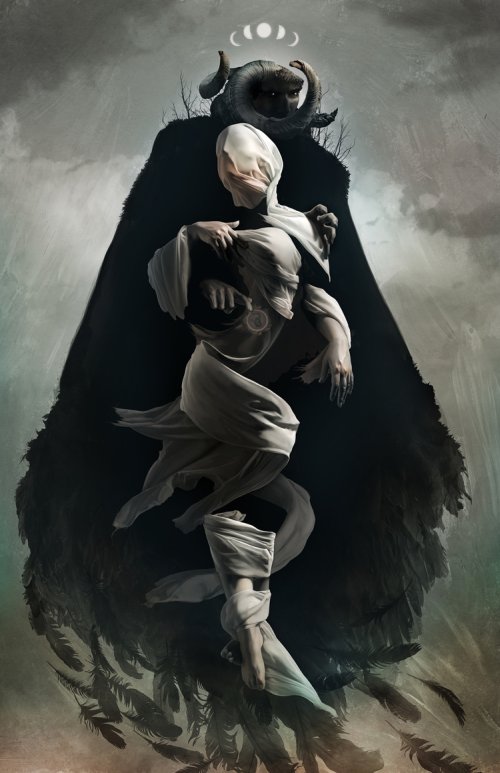 As sombrias, surreais e fantásticas ilustrações de David Seidman David Seidman arte ilustrações digitais surreais fantasia sombria caveiras terror onírico