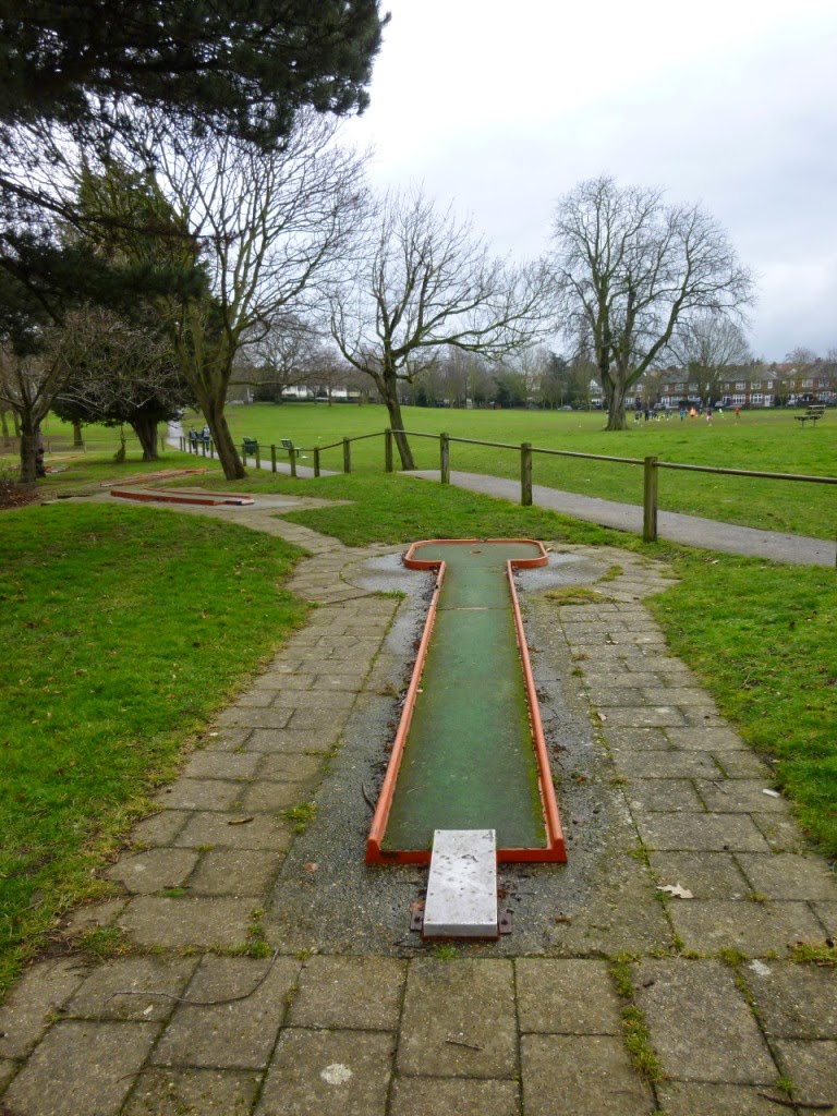 Miniature Golf course at Woodlands Park in Gravesend, Kent