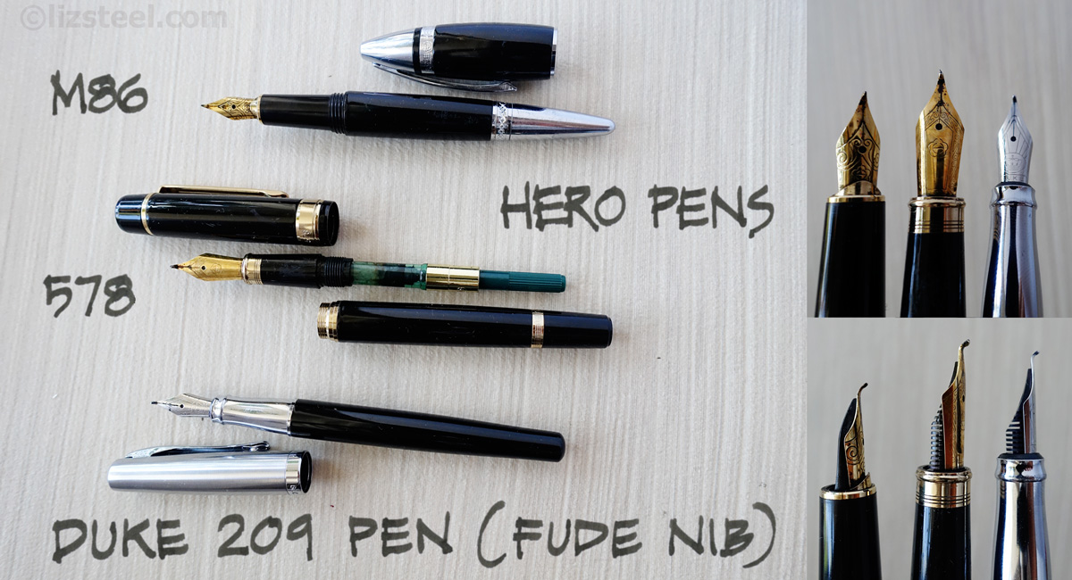 HERO Fountain pens 326A 4 color printing beauty matel F Nib pen 
