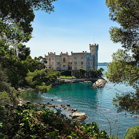 The beautiful Castello di Miramare near Trieste, where Prince Amedeo's daughter Maria Christina was born