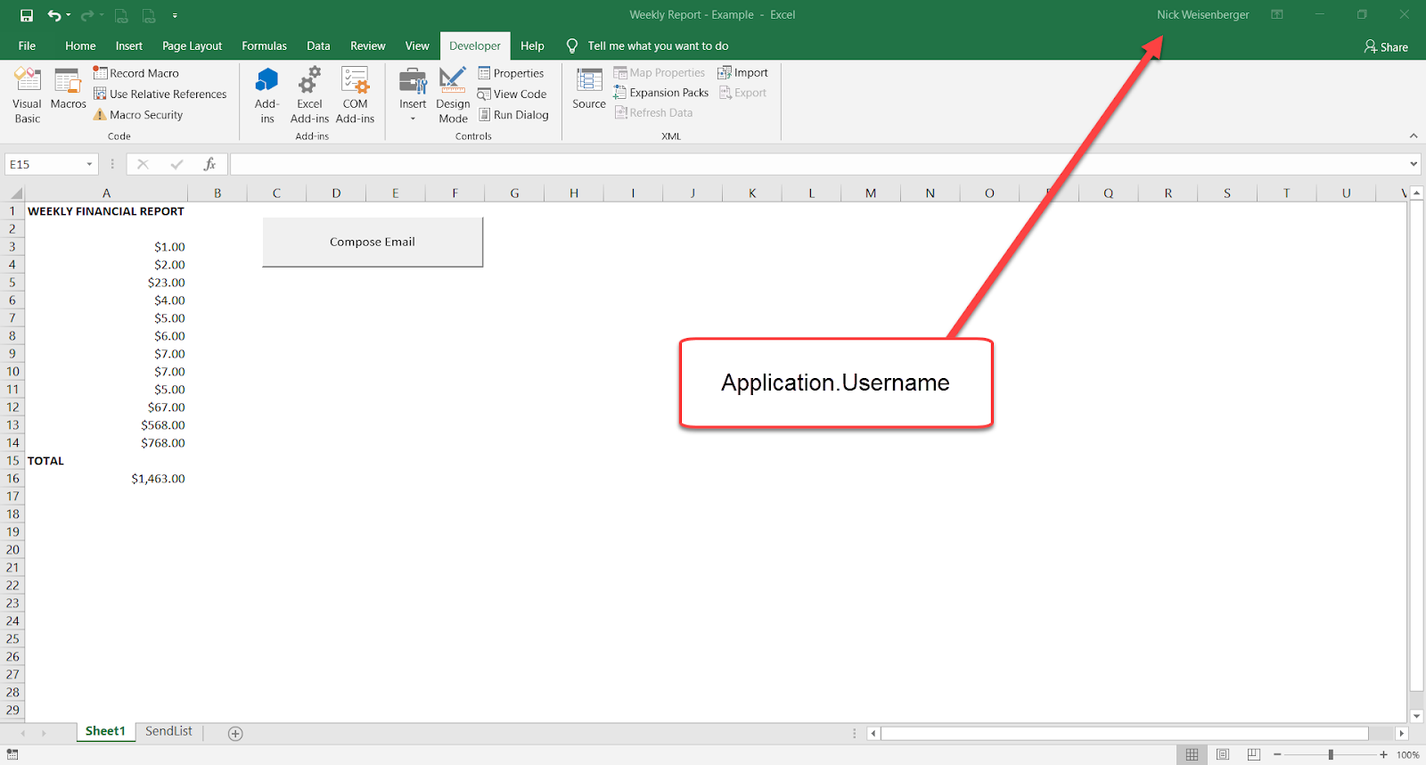 Excel Spreadsheets Help: How to send email from Excel with link back to
