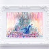 Mystical Blue Bird Watercolor Painting