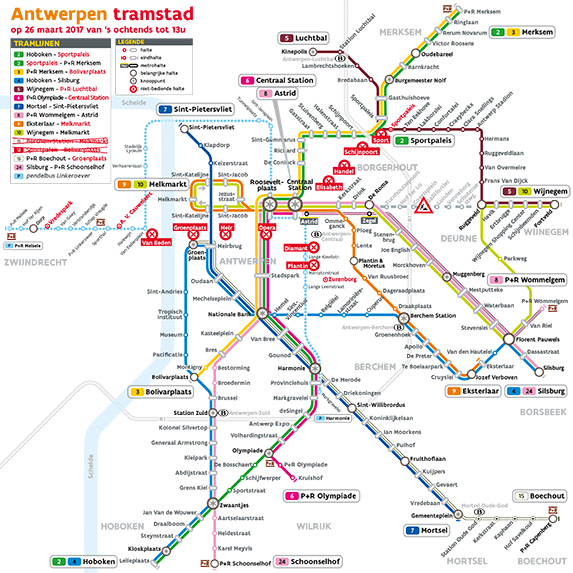 Zondag weinig trams in Antwerpen Ovnieuws