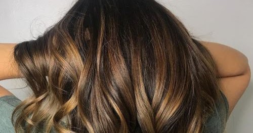 Highlights Hair Idea Dark Brown Hair With Chunky Golden
