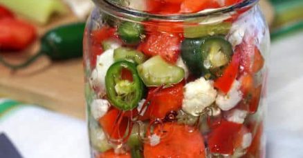 GIARDINIERA (ITALIAN PICKLED VEGETABLES) - Healthy Resepes James