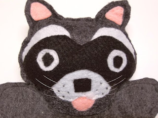 Detail of raccoon puppet whiskers
