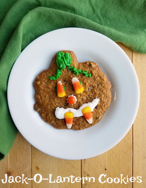 These fun pumpkin, oatmeal and chocolate chip cookies are a Halloween tradition in my family. We shape them like pumpkins and decorate them like jack-o-lanterns with candy faces! These fun pumpkin, oatmeal and chocolate chip cookies are a Halloween tradition in my family. We shape them like pumpkins and decorate them like jack-o-lanterns with candy faces!