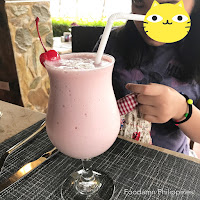 Strawberry Milkshake at Bohol Beach Club