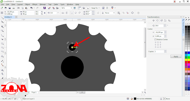 Cara Membuat Roda Gigi/Gear dengan Corel Draw X7 Cara Membuat Roda Gigi/Gear dengan Corel Draw X7