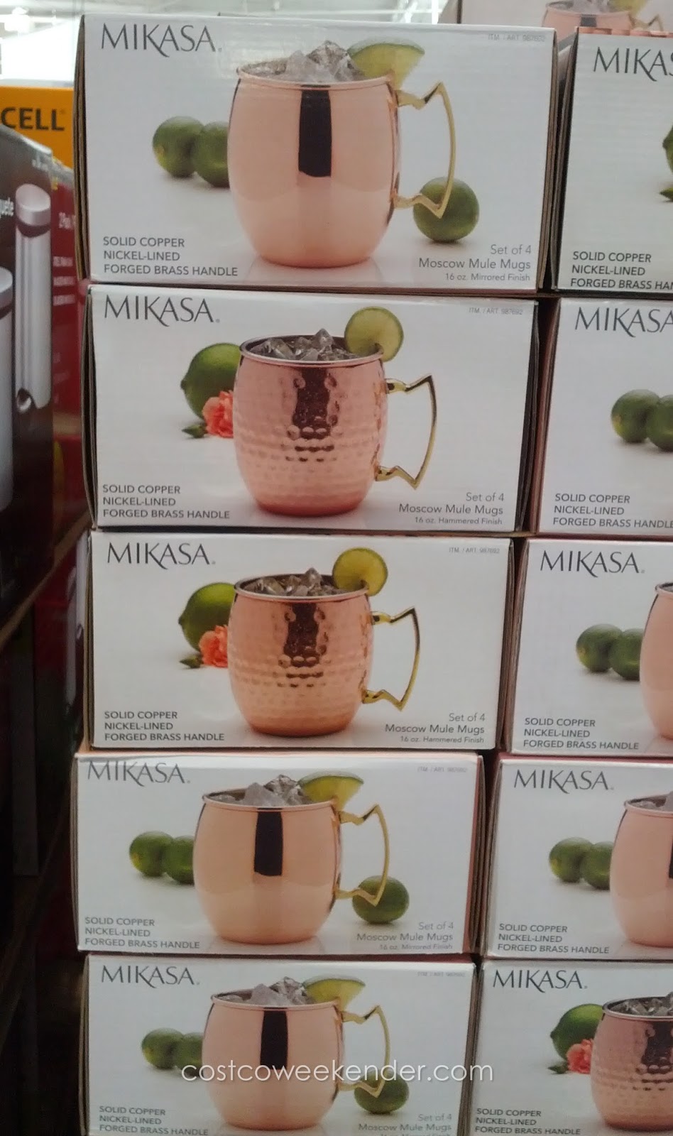 Mikasa Moscow Mule Mugs (set of 4) Costco Weekender