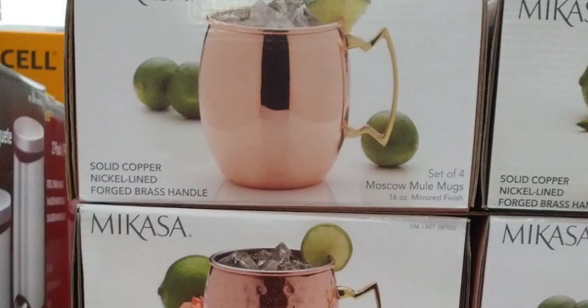 Mikasa Moscow Mule Mugs (set of 4) Costco Weekender
