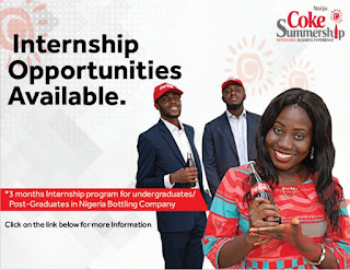Coca-Cola “Naija Coke Summership” Programme 2019 [UG, PG & MBA]