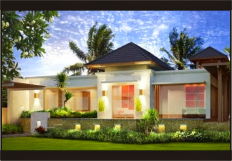 Rumah Minimalis Stil Bali Gambar Om