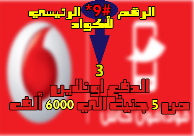 كود الدفع اونلاين لفودافون كاش كود الدفع اونلاين لفودافون كاش