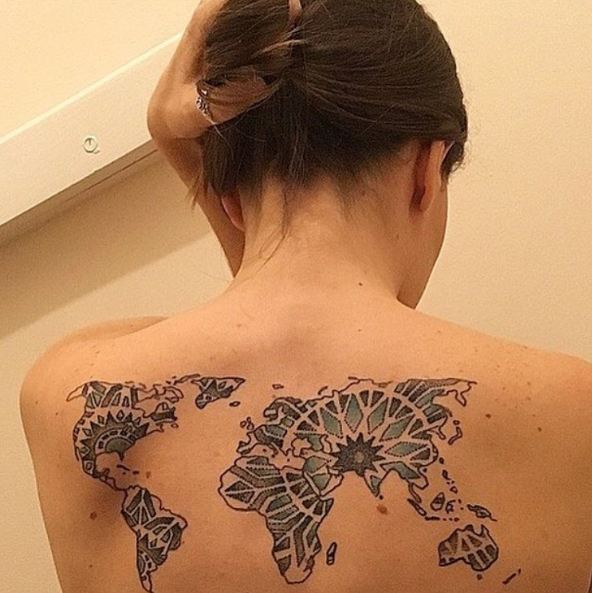 World Map Tattoos