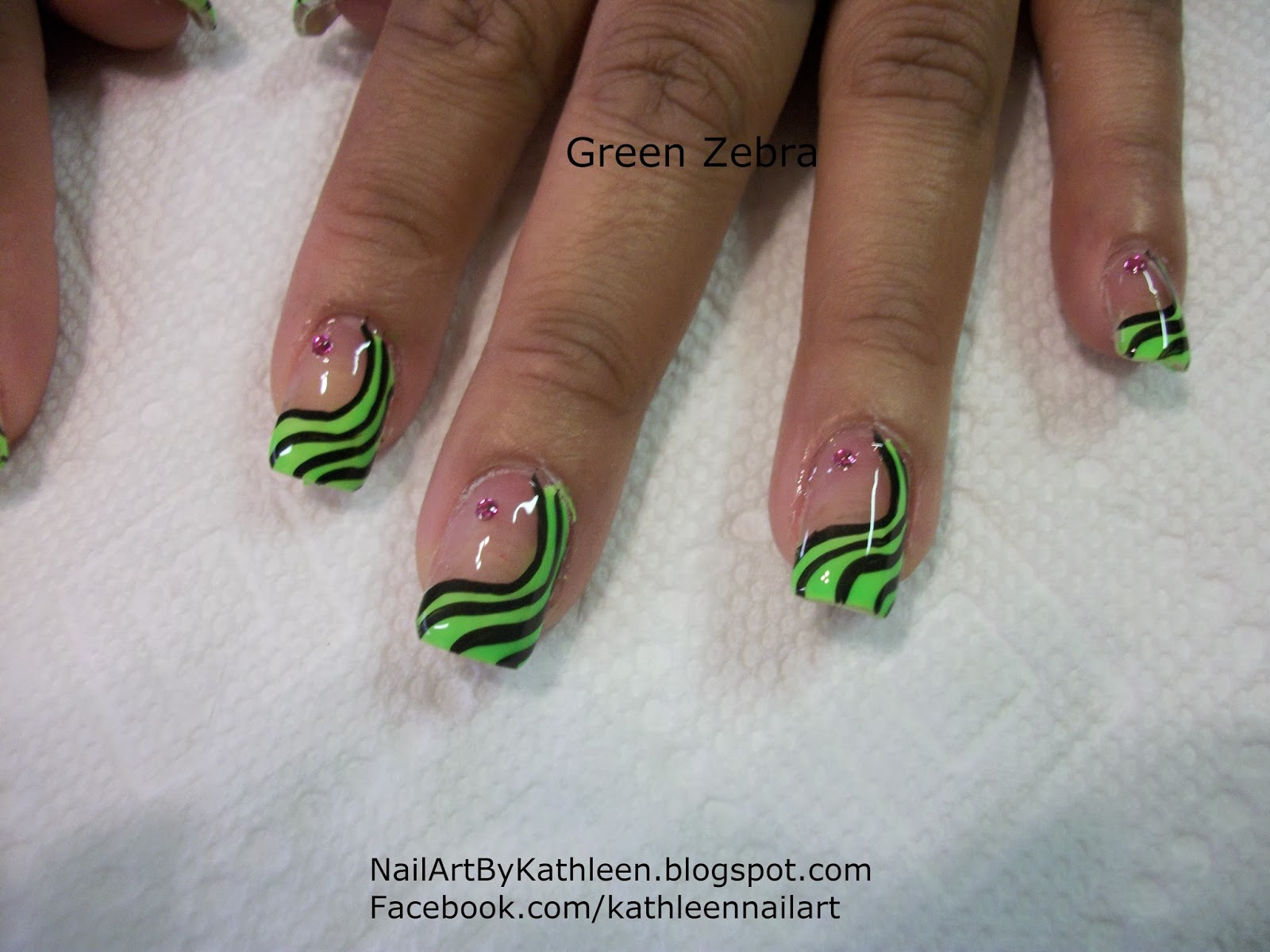 Nail Art By Kathleen Green Zebra Nail Art