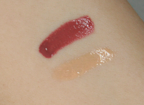 Swatch Nars Velvet Lip Glide Bound Too Faced Lip Injection Glossy Milkshake