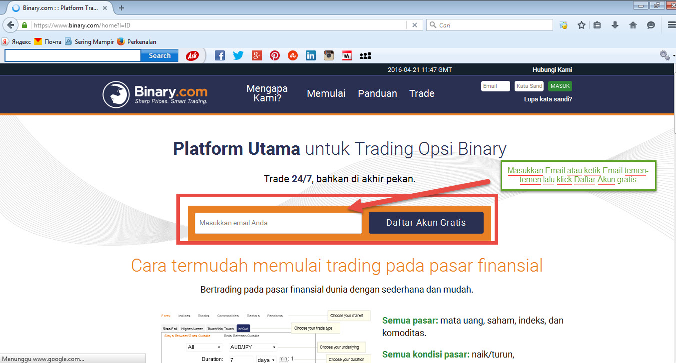 Cara daftar lion binary option